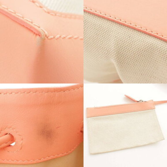 Balenciaga Navy Blue Bucket Canvas x Drawstring Bag White Pink - Picture 8 of 10